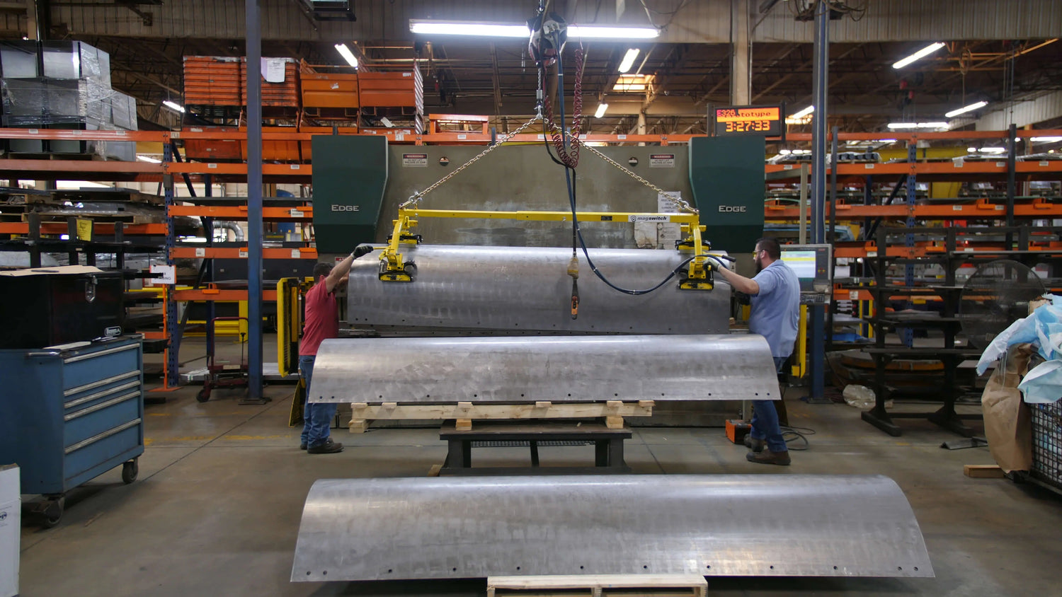 Ergonomische Hebelösung für Abkantpressen