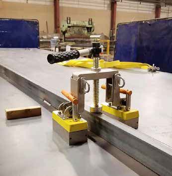 Beam Jack Stahlträger schweißen mit magnetischer Schweißhilfe