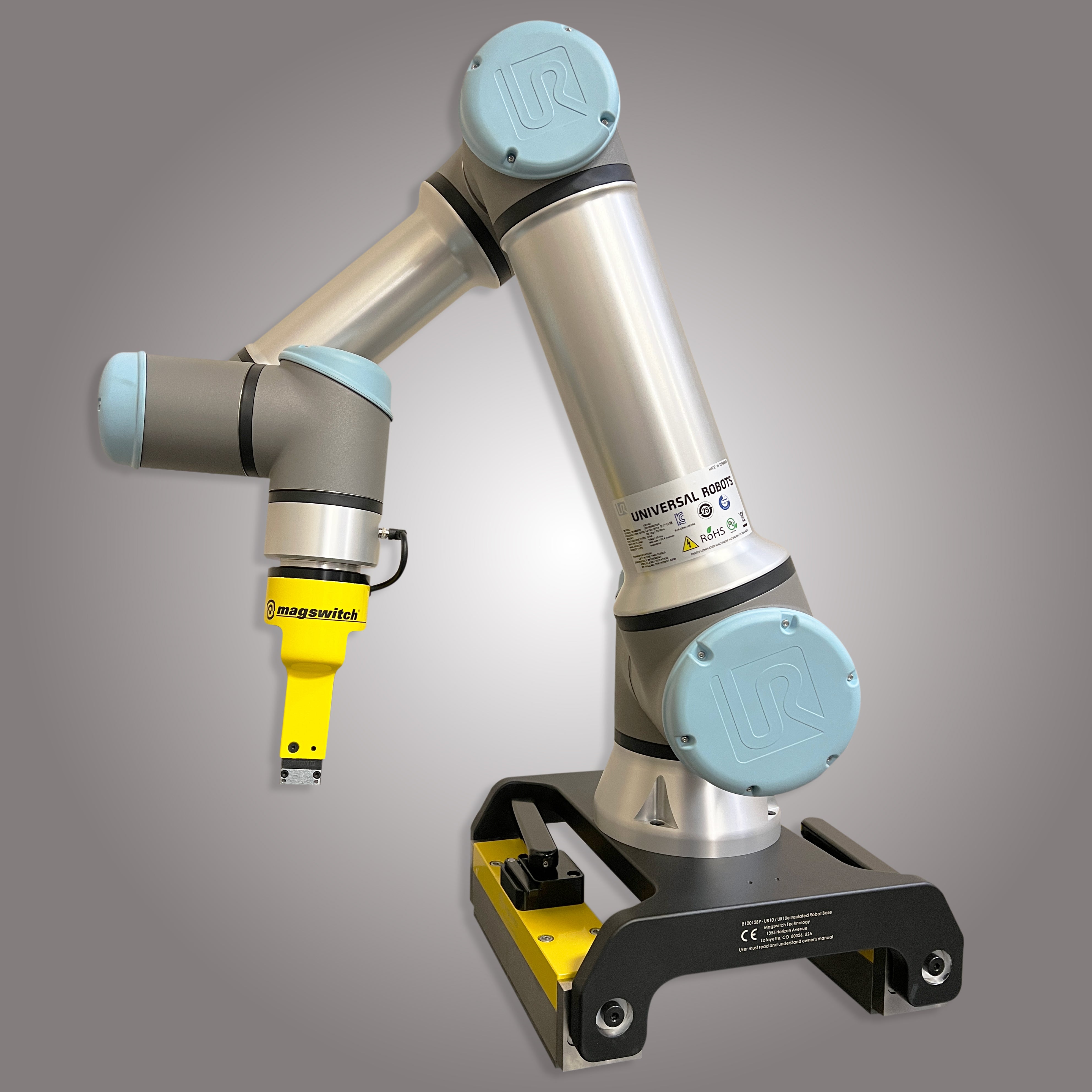 Magswitch MagBase Magnetische mobile Montageplatte für kolaborierende Roboter Cobot